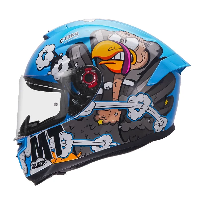 MT HUMMER OTAKU GLOSS BLUE HELMET