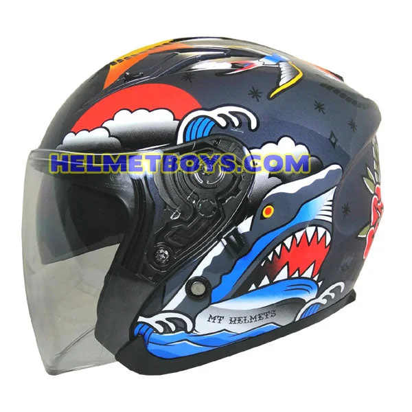 MT Motorcycle Sunvisor Helmet A2 TATTOO