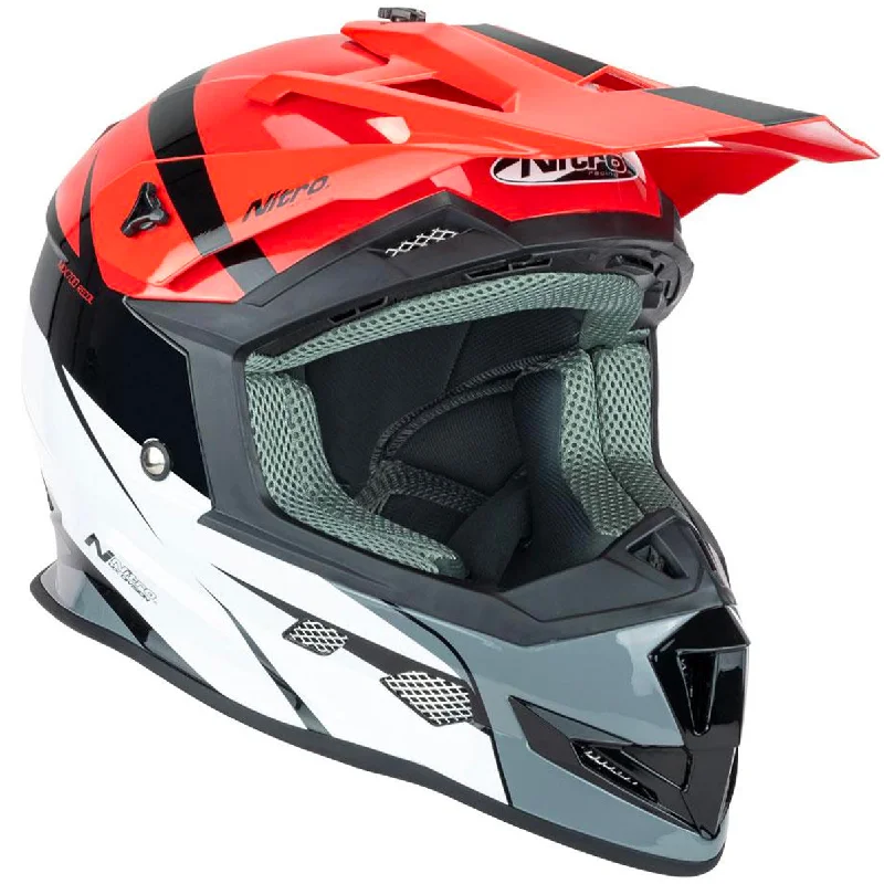 Nitro - MX700 Youth Recoil Red/White Helmet