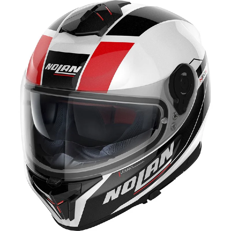 Nolan N80-8 Mandrake N-Com Full Face Helmet Metal White / Black / Red