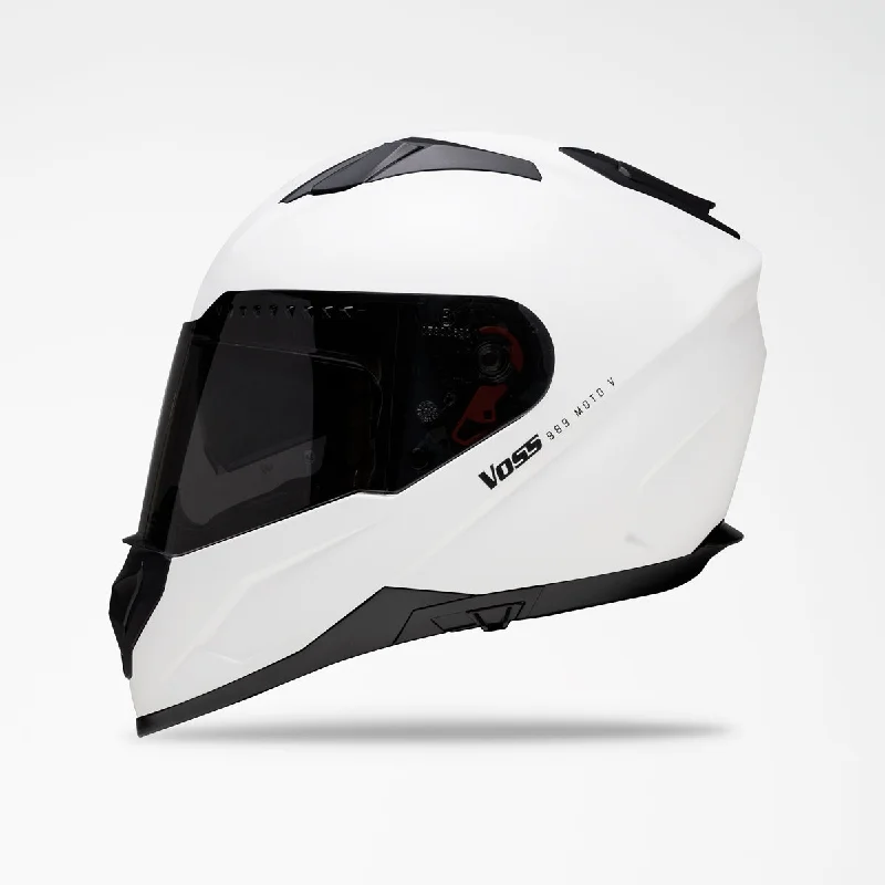 Voss 989 Moto-V Matte White Helmet