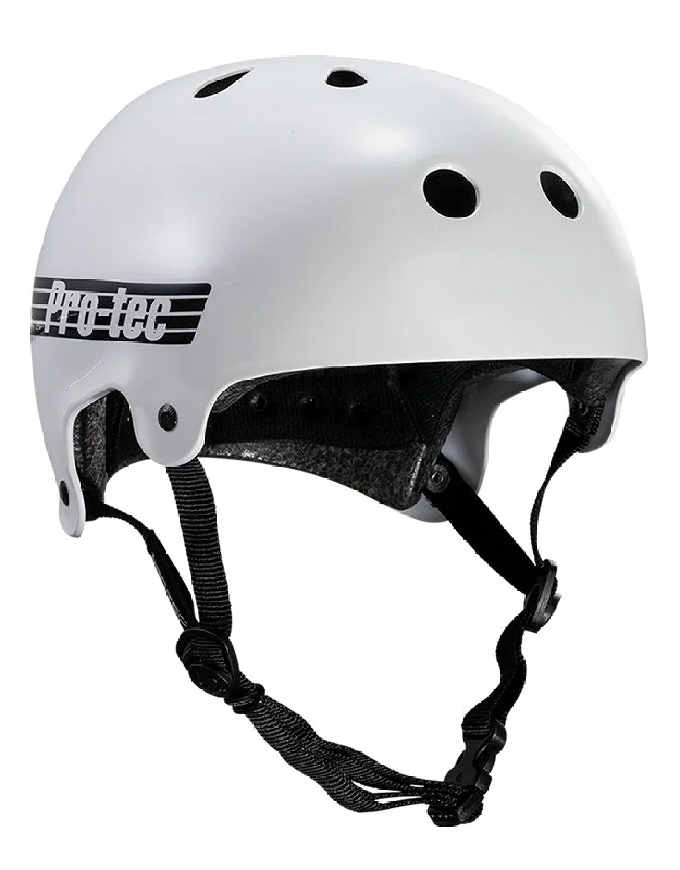 Protec Old School Classic Cert Helmet | Gloss White