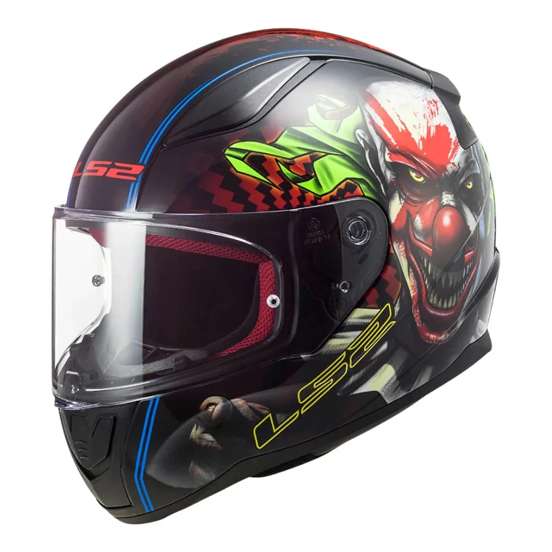 LS2 FF353 Rapid Happy Dreams Helmet - Black / Red / Green