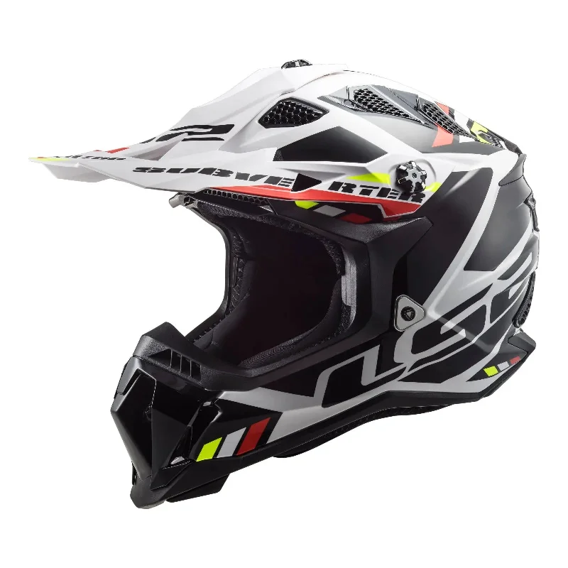 LS2 MX700 Subverter Evo Stomp Helmet - Black / White 06