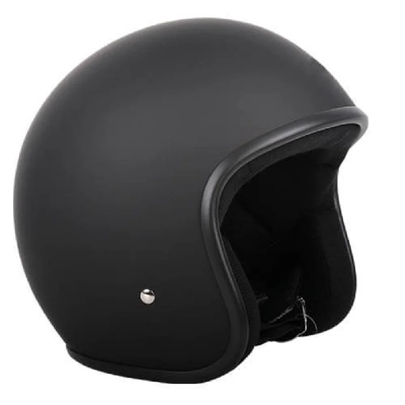 RXT Low Rider Openface Helmet - No Studs - Matte Black