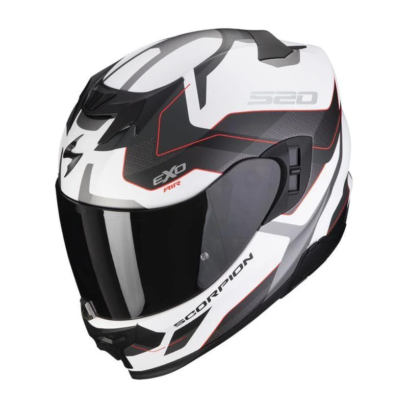 Scorpion EXO 520 Evo Air Elan Full Face Helmet White / Silver / Red