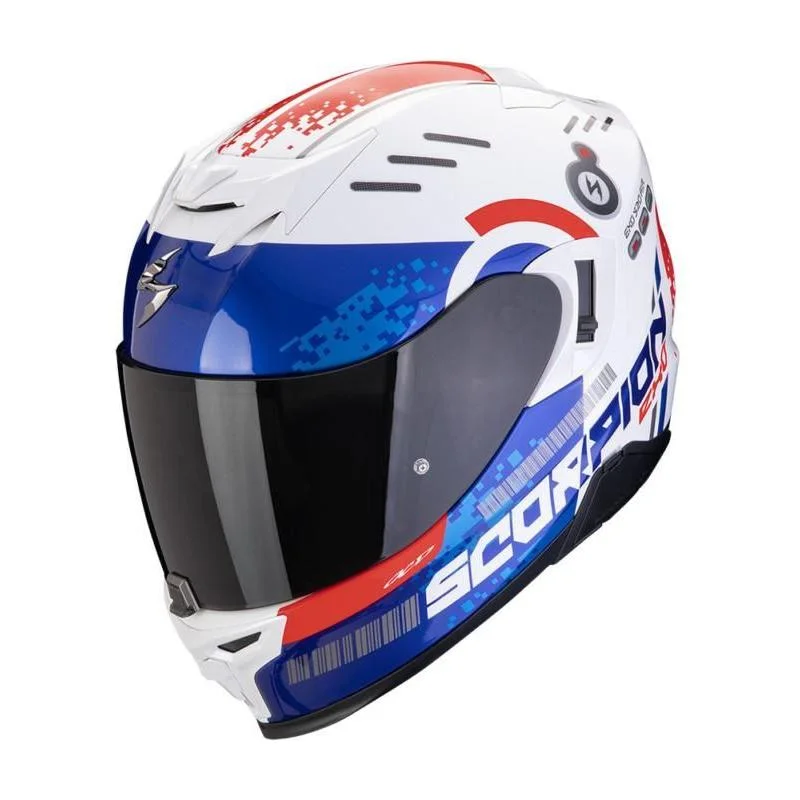 Scorpion EXO 520 Evo Air Titan Full Face Helmet White / Black / Red