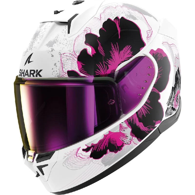 Shark D-Skwal 3 Full Face Helmet Mayfer White / Violet / Anthracite