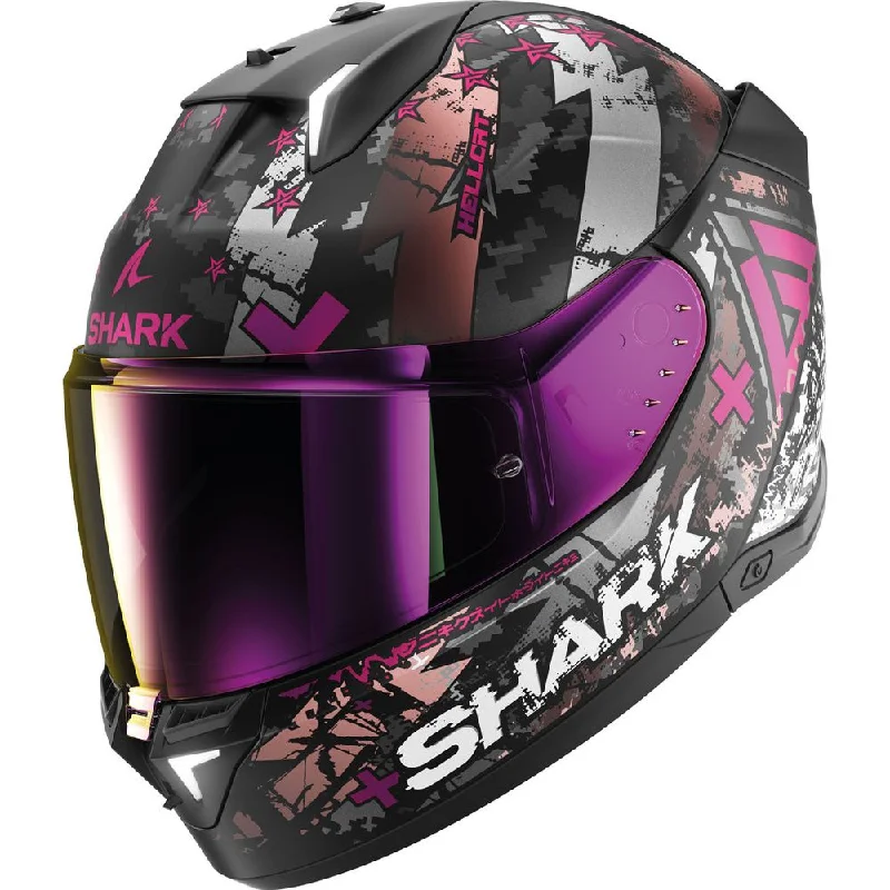 Shark Skwal i3 Full Face Helmet Hellcat Black / White / Violet