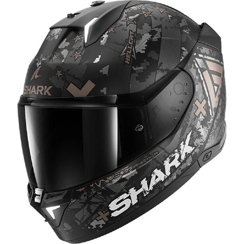 Shark Skwal i3 Full Face Helmet Hellcat Matt Black / Chrome / Anthracite