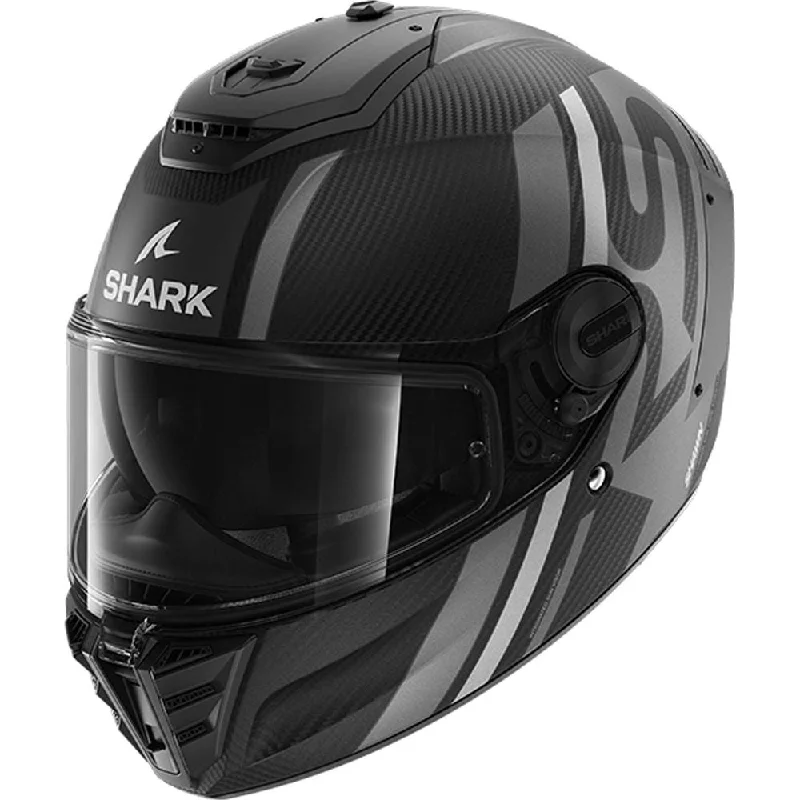 Shark Spartan RS Carbon Full Face Helmet Shawn Matt Carbon / Silver / Anthracite