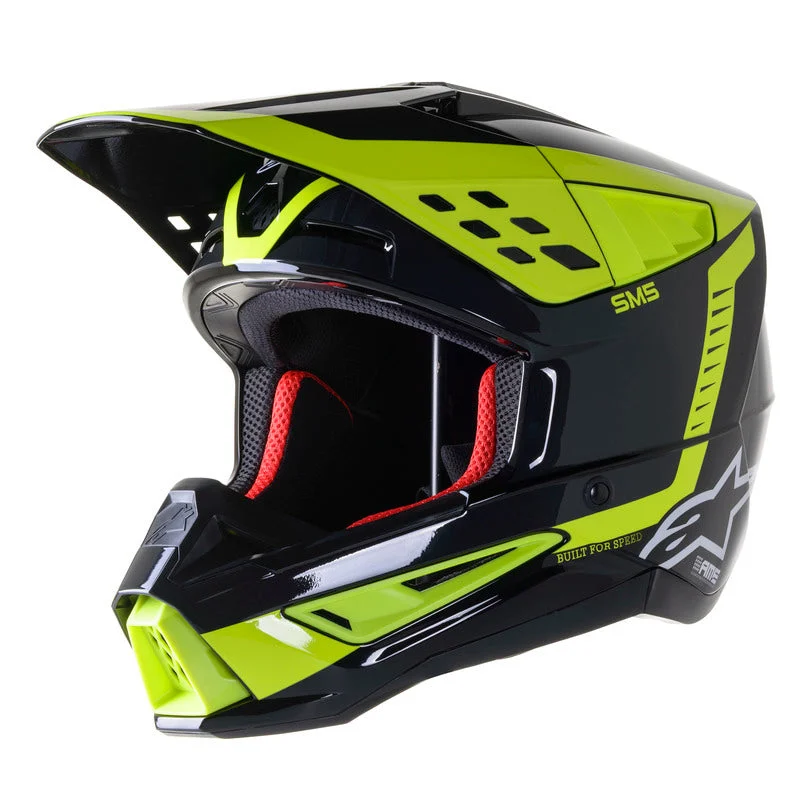 SM5 BEAM HELMET BLACK/WHITE/GREY/FLURO YELLOW