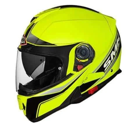 SMK Glide Flip Up Flash Vision Hi Viz Yellow HV420