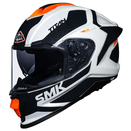 SMK Titan Arok Gloss White Grey Orange GL167