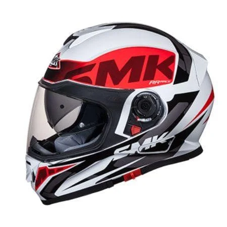 SMK Twister Gloss Black White Red Logo GL132