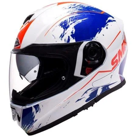 SMK Twister Wraith Gloss White Blue Red GL153