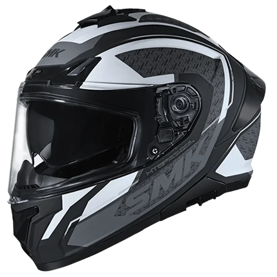 SMK Typhoon Helmet RD1 Gloss Black White Grey GL216