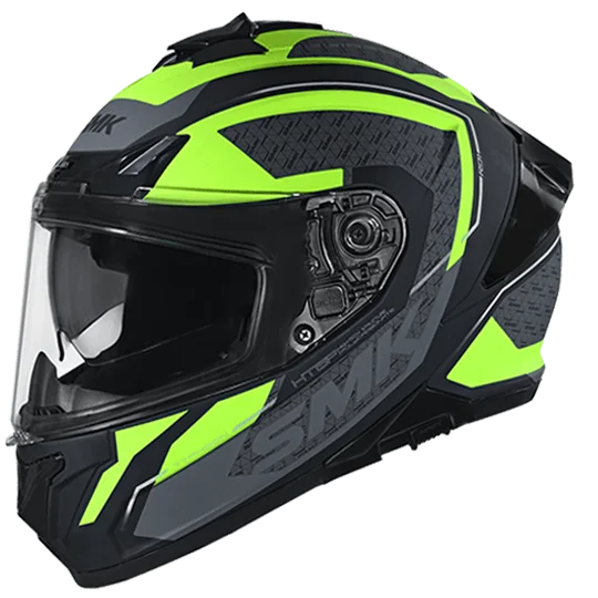 SMK Typhoon Helmet RD1 Gloss Black Yellow Grey GL246