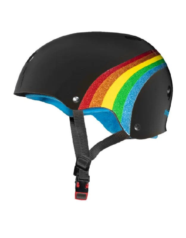 Triple 8 Cert SS Helmet | Rainbow Sparkle Black