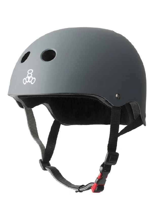 Triple 8 Cert SS Helmet | Gun Matte Rubber