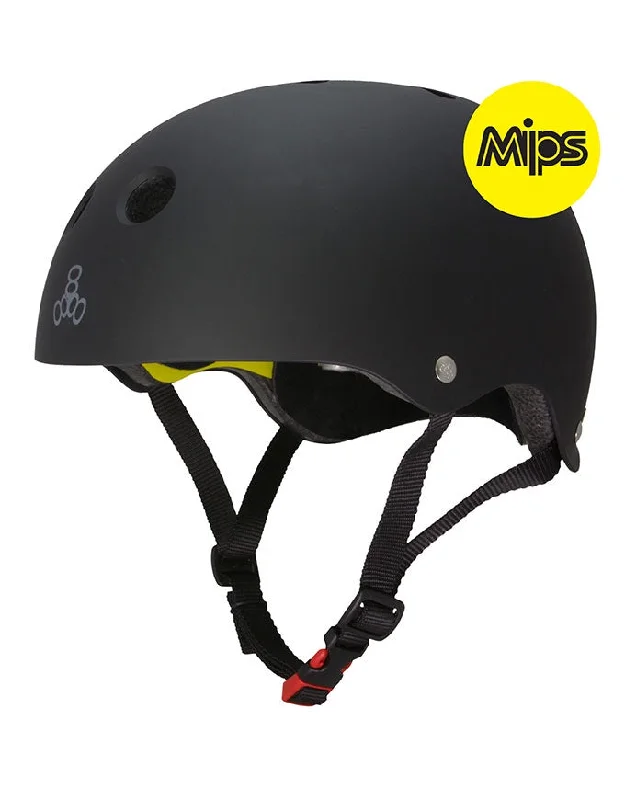 Triple 8 Dual Certified MIPS Helmet | Black Rubber