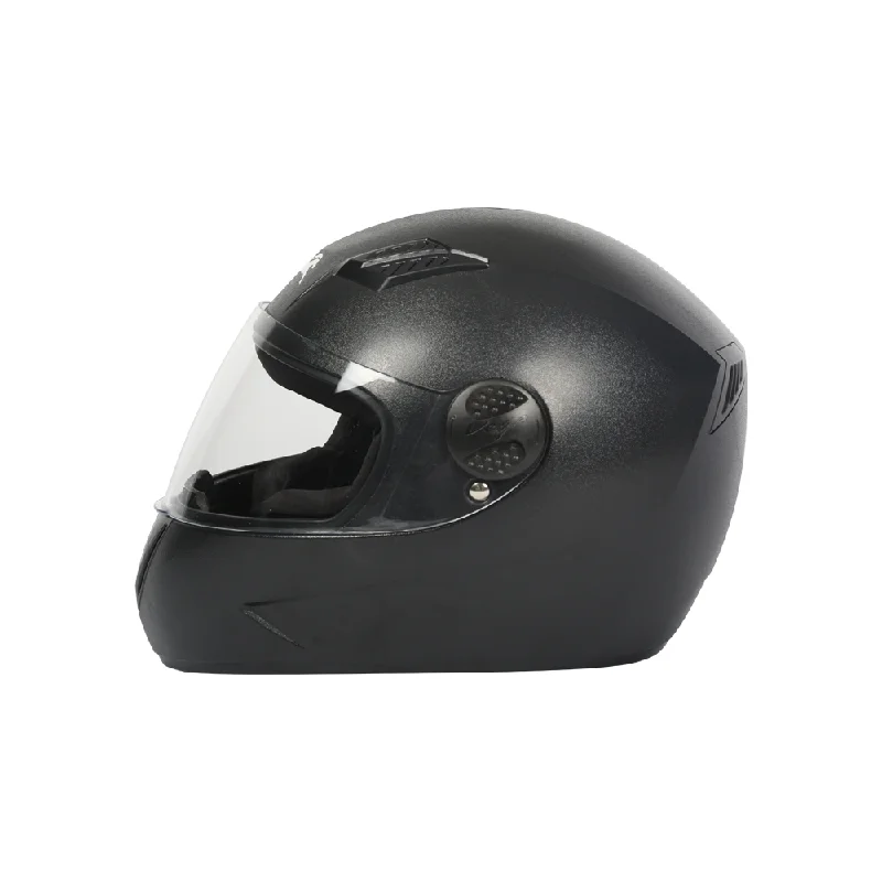 TVS Helmet Full Face Motorbike Helmet (Color: Black-JE) | ISI & DOT Certified | Unmatched Safety & Quality