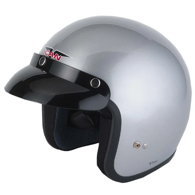 Vcan V500 Open Face Helmet - Silver