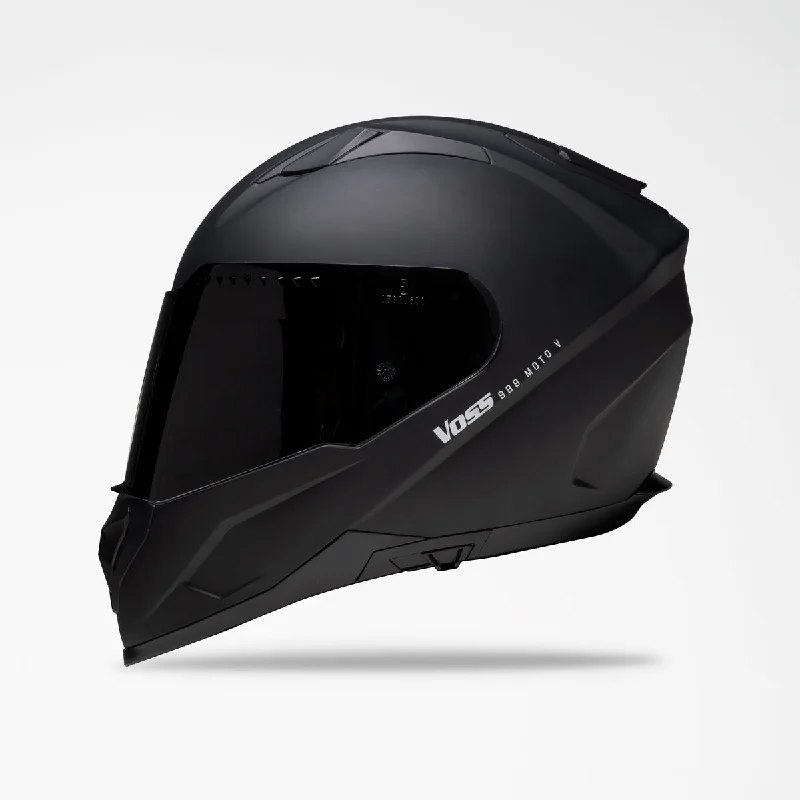 Voss 989 Moto-V Matte Black Helmet