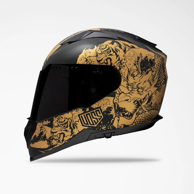 Voss 989 Moto-V Gold Rei Helmet