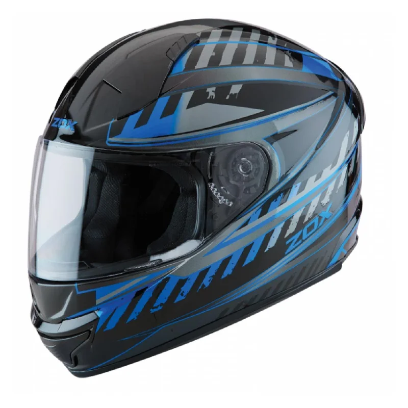 ZOX ST-11118 ‘Thunder 2’ Blade Blue and Black Full-Face Motorcycle